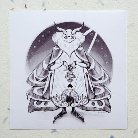 Ćmak wróżbita 15x15 cm